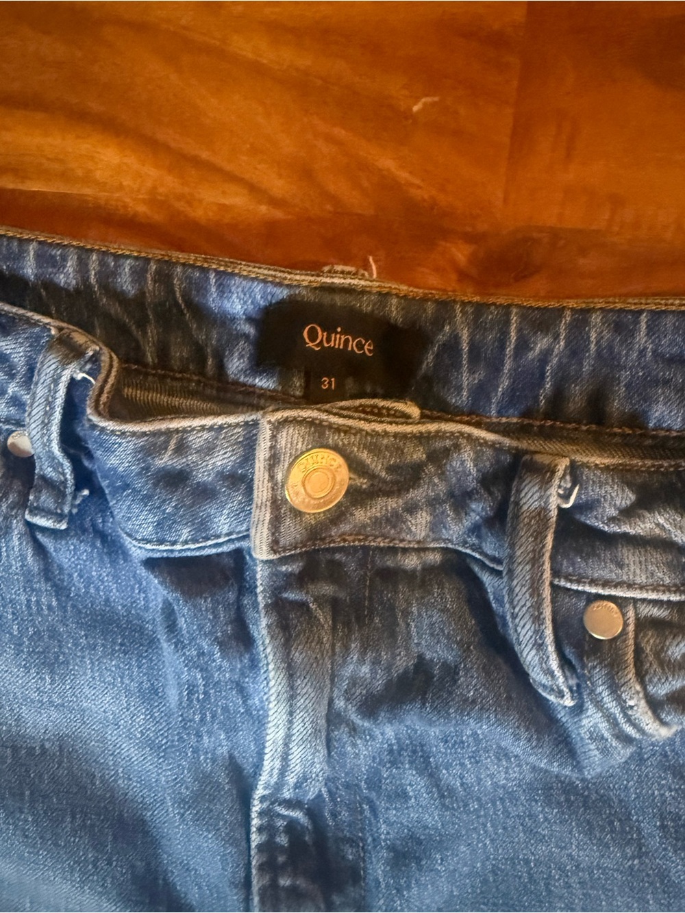 Quince Woman’s Relaxed Straight-Leg Jeans in Faded Blue - Picture 2 of 3